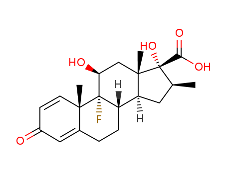 (8S,10S,11S,13S,14S,16S)-9-fluoro-11,17-dihydroxy-10,13,16-trimethyl-3-oxo-6,7,8,11,12,14,15,16-octahydrocyclopenta[a]phenanthrene-17-carboxylic acid
