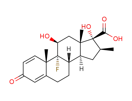 9α-fluoro-11β,17α-dihydroxy-16β-methyl-3-oxo-androsta-1,4-diene-17β-carboxylic acid