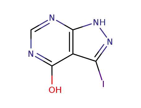 Molecular Structure of 144750-83-4 (3-IODO-1,5-DIHYDRO-4H-PYRAZOLO[3,4-D]PYRIMIDIN-4-ONE)