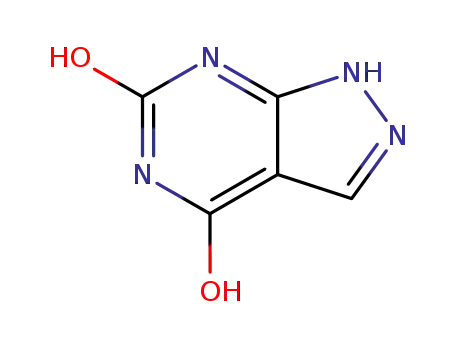 Molecular Structure of 2465-59-0 (4,6-DIHYDROXYPYRAZOLO[3,4-D]PYRIMIDINE)