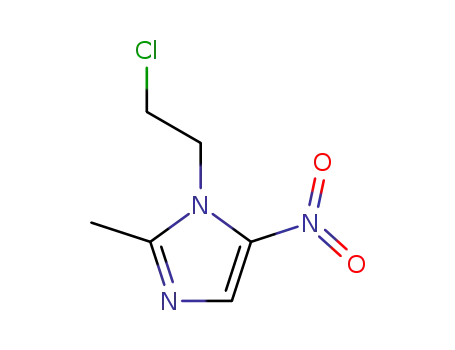 Molecular Structure of 13182-81-5 (1-(2-chloroethyl)-2-methyl-5-nitro-imidazol)