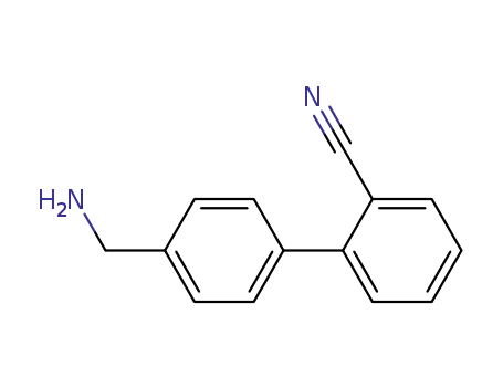Molecular Structure of 133690-92-3 (4'-(aminomethyl)biphenyl-2-carbonitrile)