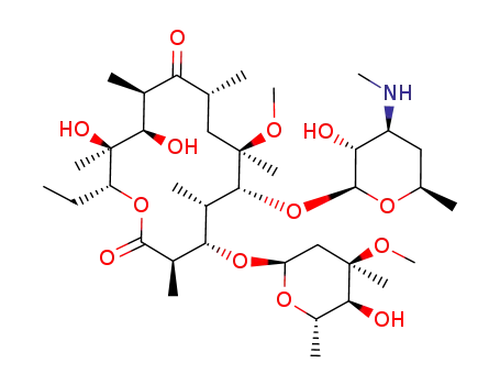 Molecular Structure of 101666-68-6 (N-Desmethyl Clarithromycin)