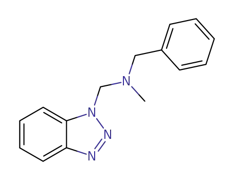 Molecular Structure of 57684-27-2 (N-Benzyl-N-Methyl-1H-benzotriazole-1-MethanaMine)