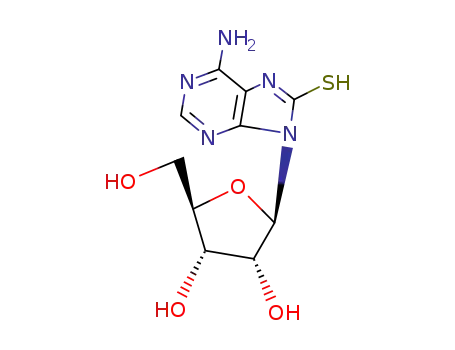 Molecular Structure of 3001-45-4 (8-MERCAPTOADENOSINE)