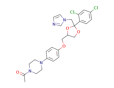1-[4-[4-[[2-(2,4-Dichlorophenyl)-2-(imidazol-1-ylmethyl)-1,3-dioxolan-4-yl]methoxy]phenyl]piperazin-1-yl]ethanone