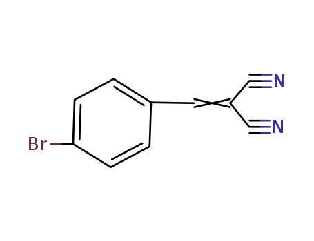Molecular Structure of 2826-24-6 (2-[(4-BROMOPHENYL)METHYLENE]MALONONITRILE)