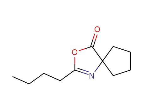 Molecular Structure of 15026-81-0 (3-Oxa-1-azaspiro[4.4]non-1-en-4-one,2-butyl-(8CI))
