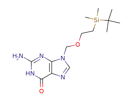 9-<<2-<(tert-butyl)dimethylsiloxy>ethoxy>methyl>guanidine