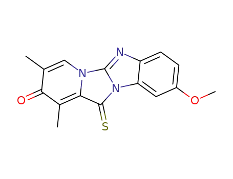 8-methoxy-2,4-dimethyl-5-thioxo-5-hydro-pyrido<1',2':3,4>imidazo<1,2-a>benzimidazol-3-one