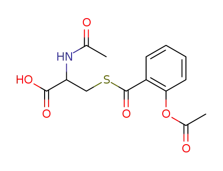2-acetamido-3-(2-acetoxybenzoylthio)propionic acid