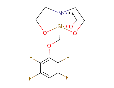1-(2,3,5,6-Tetrafluoro-phenoxymethyl)-2,8,9-trioxa-5-aza-1-sila-bicyclo[3.3.3]undecane