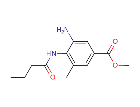 Molecular Structure of 675882-71-0 (Methyl 4-(butyrylamino)-5-methyl-3-aminobenzoate)