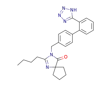 2-butyl-3-{4-[2-(1H-tetrazol-5-yl)phenyl]benzyl}-1,3-diazaspiro[4.4]non-1-en-4-one