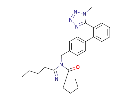 2-n-butyl-3-<<2'-(1-methyltetrazol-5-yl)biphenyl-4-yl>methyl>-1,3-diazaspiro<4.4>non-1-en-4-one