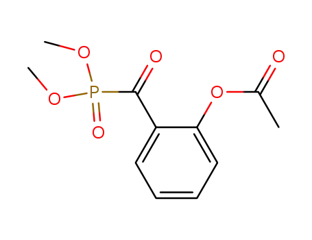 Molecular Structure of 62880-92-6 (Phosphonic acid, [2-(acetyloxy)benzoyl]-, dimethyl ester)