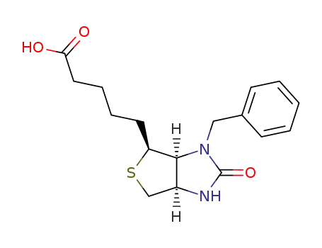 5-((3aR,6S,6aS)-1-Benzyl-2-oxo-hexahydro-thieno[3,4-d]imidazol-6-yl)-pentanoic acid