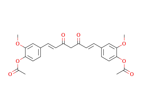 Molecular Structure of 19697-86-0 (curcumin 4,4'-diacetate)
