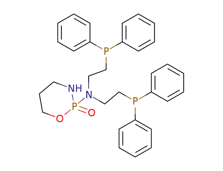 2-{N,N-bis(2-diphenylphosphinoethyl)amino}-tetrahydro-2H-1,3,2-oxazaphosphorin-2-oxide