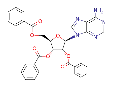 Molecular Structure of 51549-15-6 (Adenosine, 2',3',5'-tribenzoate)