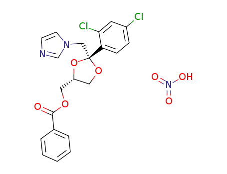 (2R,4R)-(+)-<2-(2,4-dichlorophenyl)-2-<(1H-imidazol-1-yl)methyl>-1,3-dioxolan-4-yl>methyl benzoate nitrate