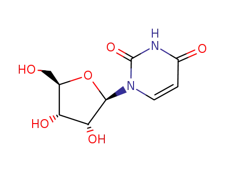 Molecular Structure of 58-96-8 (Uridine)