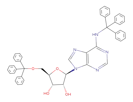 (2R,3R,4S,5R)-2-(6-(tritylamino)-9H-purin-9-yl)-5-((trityloxy)methyl)tetrahydrofuran-3,4-diol