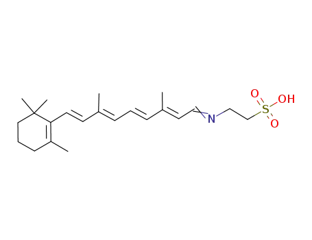 2-[(2E,4E,6E,8E)-3,7-Dimethyl-9-(2,6,6-trimethyl-cyclohex-1-enyl)-nona-2,4,6,8-tetraen-(E)-ylideneamino]-ethanesulfonic acid