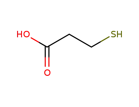 Molecular Structure of 107-96-0 (3-Mercaptopropionic acid)