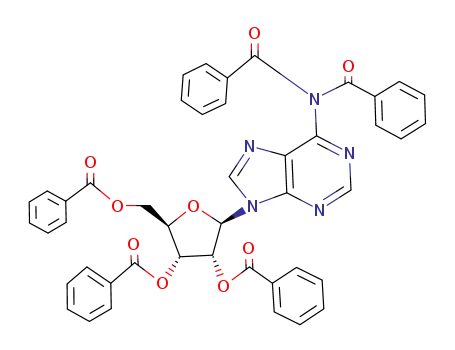 Molecular Structure of 62374-23-6 (Adenosine, N,N-dibenzoyl-, 2',3',5'-tribenzoate)