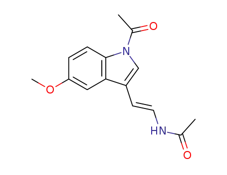 N-[(E)-2-(1-Acetyl-5-methoxy-1H-indol-3-yl)-vinyl]-acetamide