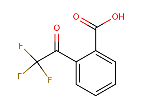 Molecular Structure of 203124-56-5 (Benzoic acid, 2-(trifluoroacetyl)- (9CI))