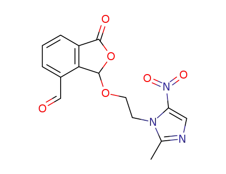 3-[2-(2-Methyl-5-nitro-imidazol-1-yl)-ethoxy]-1-oxo-1,3-dihydro-isobenzofuran-4-carbaldehyde