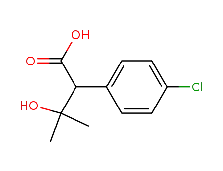 Molecular Structure of 193673-86-8 (Benzeneacetic acid, 4-chloro-a-(1-hydroxy-1-methylethyl)-)