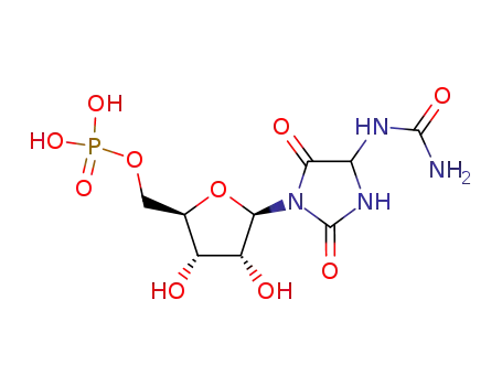 Phosphoric acid mono-[(2R,3S,4R,5R)-5-(2,5-dioxo-4-ureido-imidazolidin-1-yl)-3,4-dihydroxy-tetrahydro-furan-2-ylmethyl] ester