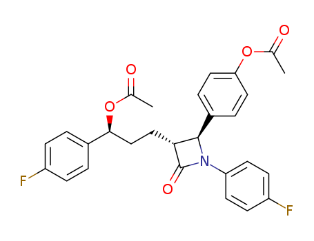 2-Azetidinone, 3-[(3S)-3-(acetyloxy)-3-(4-fluorophenyl)propyl]-4-[4-(acetyloxy)phenyl]-1- (4-fluorophenyl)-, (3R,4S)-