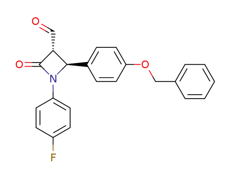 (2S,3S)-2-(4-(benzyloxy)phenyl)-1-(4-fluorophenyl)-4-oxazetidine-3-carbaldehyde