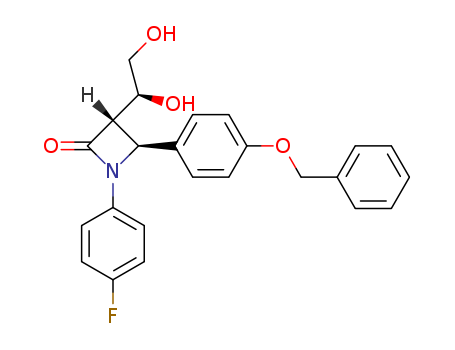 2-AZETIDINONE, 3-[(1S)-1,2-DIHYDROXYETHYL]-1-(4-FLUOROPHENYL)-4-[4-(PHENYLMETHOXY)PHENYL]-, (3S,4S)-