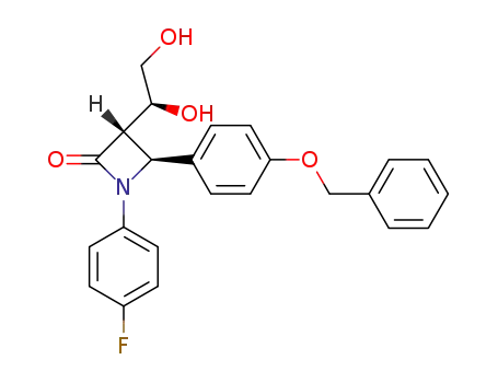 (3S,4S)-4-(4-Benzyloxy-phenyl)-3-((S)-1,2-dihydroxy-ethyl)-1-(4-fluoro-phenyl)-azetidin-2-one