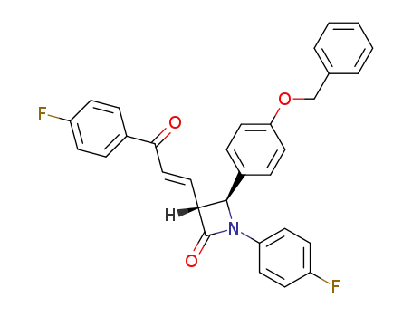 (3R,4S)-4-(4-Benzyloxy-phenyl)-1-(4-fluoro-phenyl)-3-[(E)-3-(4-fluoro-phenyl)-3-oxo-propenyl]-azetidin-2-one