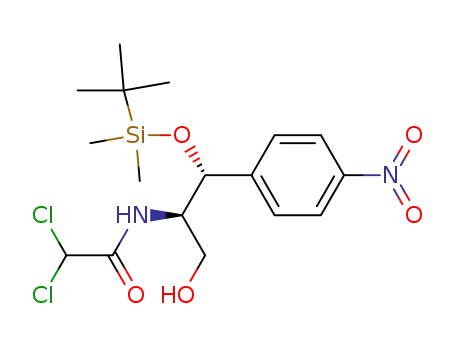 N-[2-(tert-butyl-dimethyl-silanyloxy)-1-hydroxymethyl-2-(4-nitro-phenyl)-ethyl]-2,2-dichloro-acetamide
