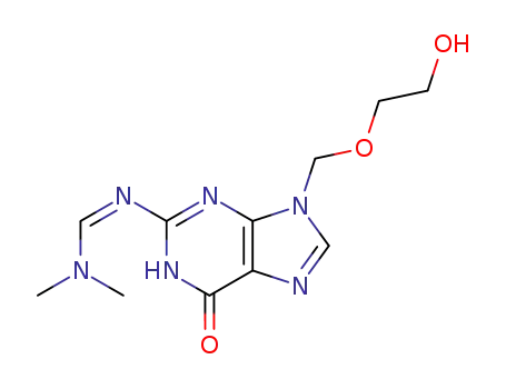 N'-[9-(2-hydroxy-ethoxymethyl)-6-oxo-6,9-dihydro-1H-purin-2-yl]-N,N-dimethyl-formamidine