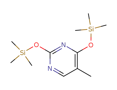 Molecular Structure of 7288-28-0 (BIS(O-TRIMETHYLSILYL)THYMINE)