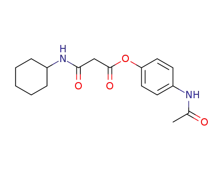 N-cyclohexyl-malonamic acid 4-acetylamino-phenyl ester