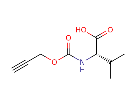 Molecular Structure of 439912-46-6 (L-Valine, N-[(2-propynyloxy)carbonyl]-)