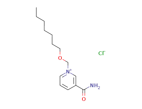 3-carbamoyl-1-heptyloxymethyl-pyridinium; chloride
