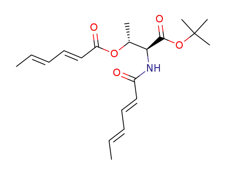 (2E,4E)-Hexa-2,4-dienoic acid (1R,2S)-2-tert-butoxycarbonyl-2-((2E,4E)-hexa-2,4-dienoylamino)-1-methyl-ethyl ester