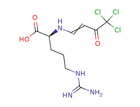 5-[amino(iminomethyl)]amino-2-[(E,Z)-4,4,4-trichloro-3-oxo-1-butenylamino]pentanoic acid