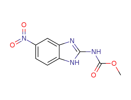 Molecular Structure of 40483-97-4 (Carbamic acid, (5-nitro-1H-benzimidazol-2-yl)-, methyl ester)