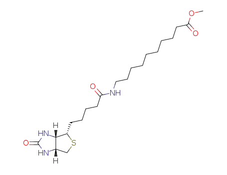 10-[5-((3aR,6S,6aS)-2-Oxo-hexahydro-thieno[3,4-d]imidazol-6-yl)-pentanoylamino]-decanoic acid methyl ester